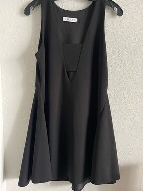 Askari Little Black Cocktail Dress With Midriff Cutout